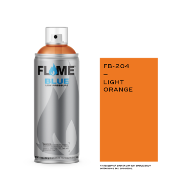 Spray Flame Blue 400ml, Light Orange